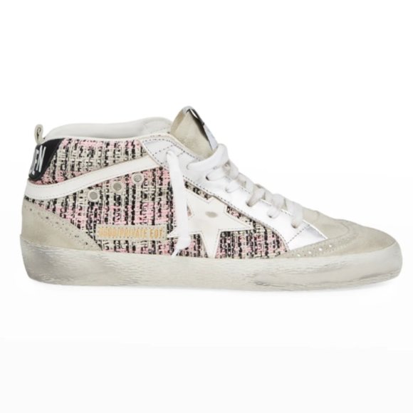 Golden Goose Pink and White Sneakers - Picture 1 of 7